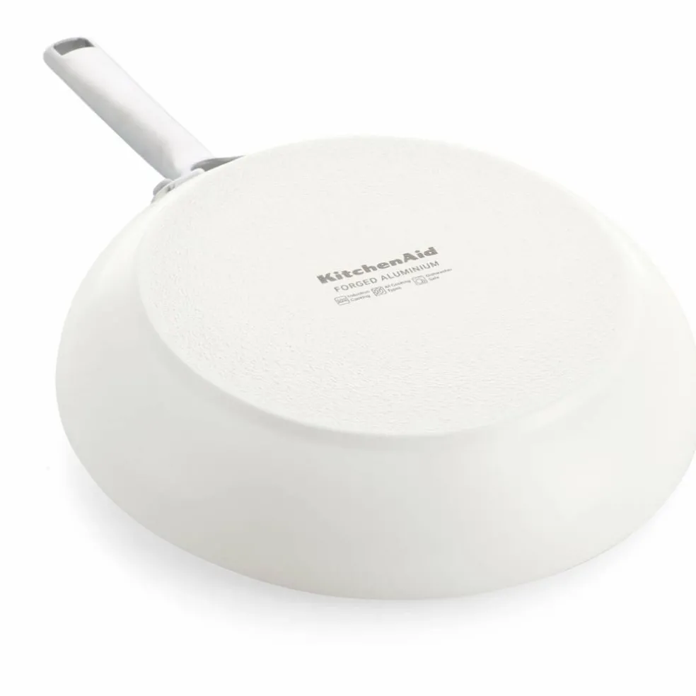 Advanced Hard Anodized stekepannesett 24 & 28 cm, porselenshvit