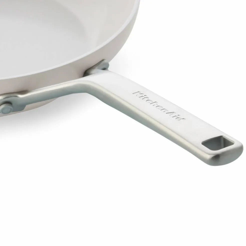 Advanced Hard Anodized stekepannesett 24 & 28 cm, porselenshvit