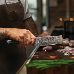 Akio Nakiri Grønnsakskniv svart, 17 cm