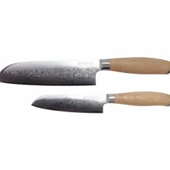 Akio sett med to Santoku kniver, 13 & 18 cm