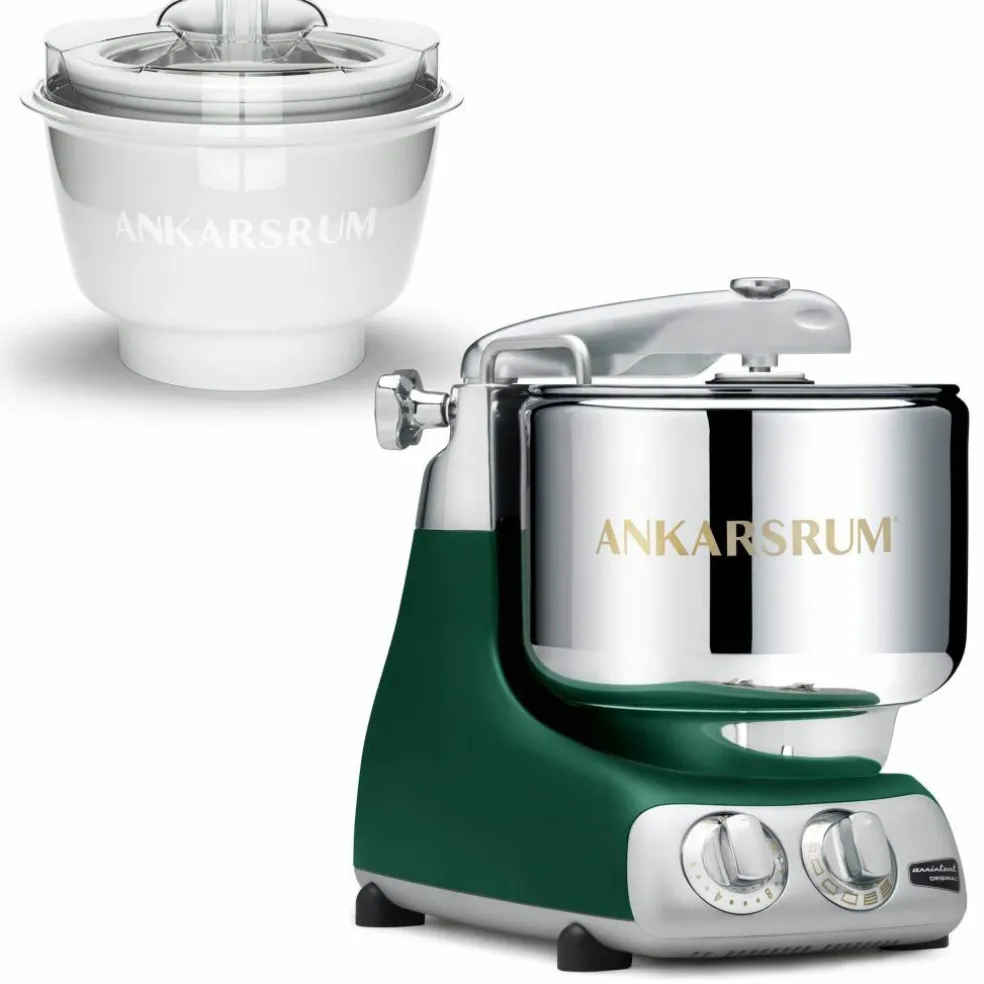 AKM 6230 kjøkkenmaskin med iskremmaskin, silver