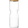Alfredo oppbevaringsglass med lokk 2 liter, glass/gul