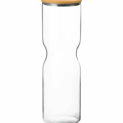 Alfredo oppbevaringsglass med lokk 2 liter, glass/gul