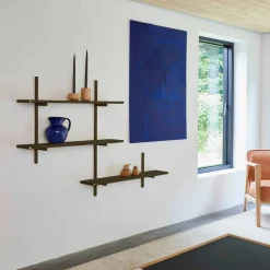 A-Light Shelf vegghylle 90x30 cm, olivengrønn