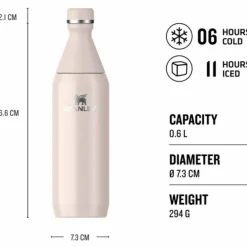 All Day Slim Bottle termoflaske 0.6 liter, rose