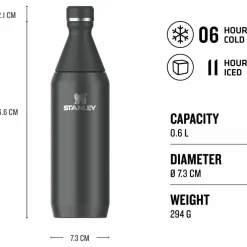 All Day Slim Bottle termoflaske 0.6 liter, cream