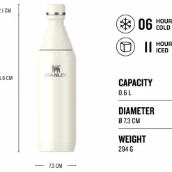 All Day Slim Bottle termoflaske 0.6 liter, cream