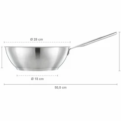 All Steel wok 28 cm