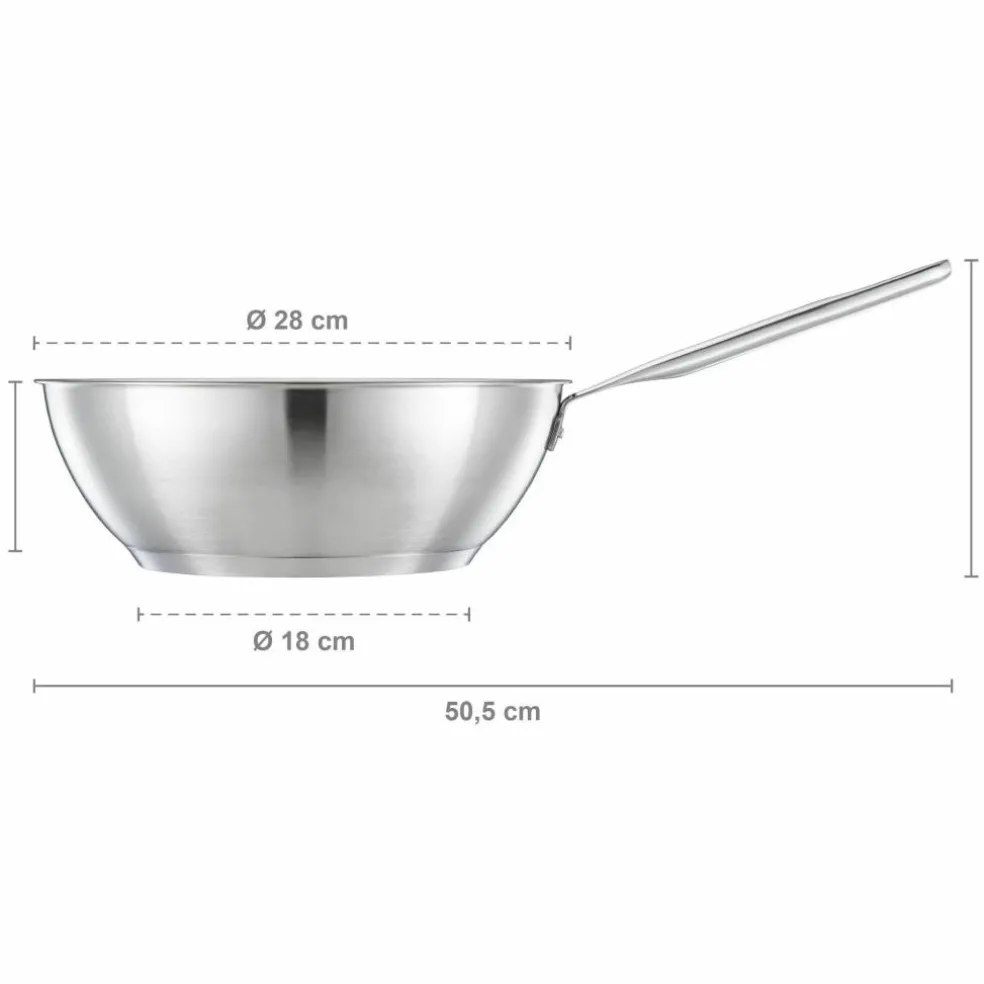 All Steel wok 28 cm