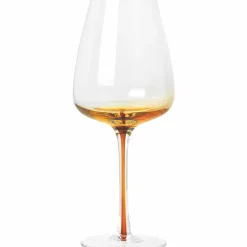 Amber' Munnblåst hvitvinsglass