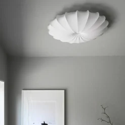 Anna takplafond, 60 cm, bomull, hvit