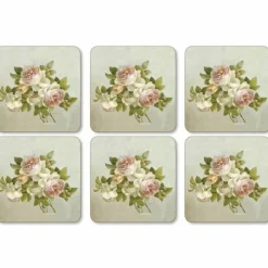 Antique Rose Glassunderlag 6-pack