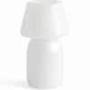 Apollo Portable bordlampe, white glass