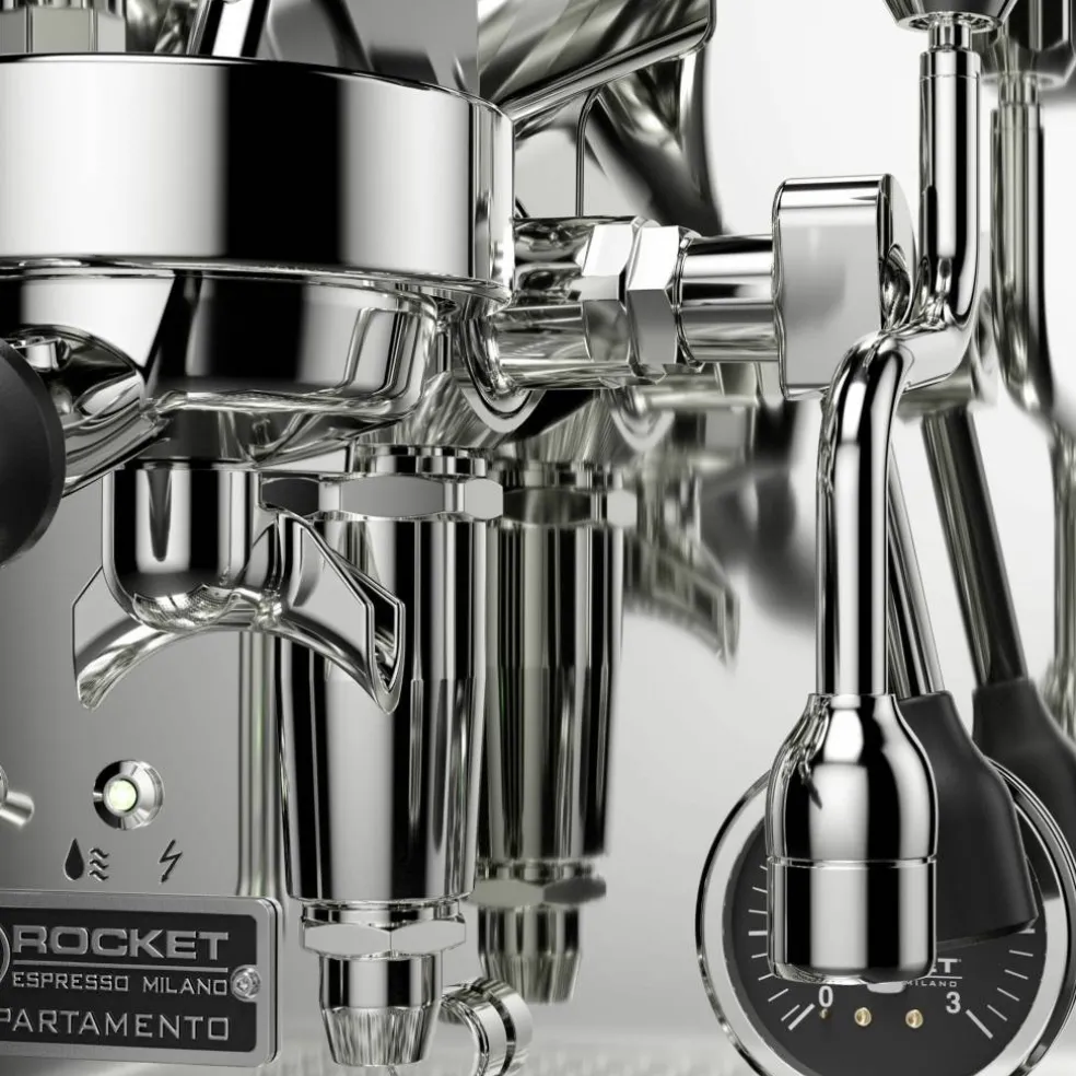 Appartamento TCA espressomaskin, krom/kobber