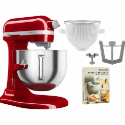 Artisan 5KSM70SHXE kjøkkenmaskin 6,6 liter + 5KSMICM Ice Cream Maker, medallion silver