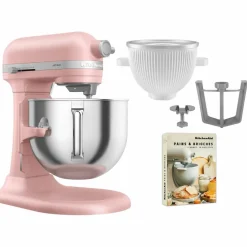Artisan 5KSM70SHXE kjøkkenmaskin 6,6 liter + 5KSMICM Ice Cream Maker, pebbled palm