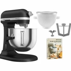 Artisan 5KSM70SHXE kjøkkenmaskin 6,6 liter + 5KSMICM Ice Cream Maker, black matte