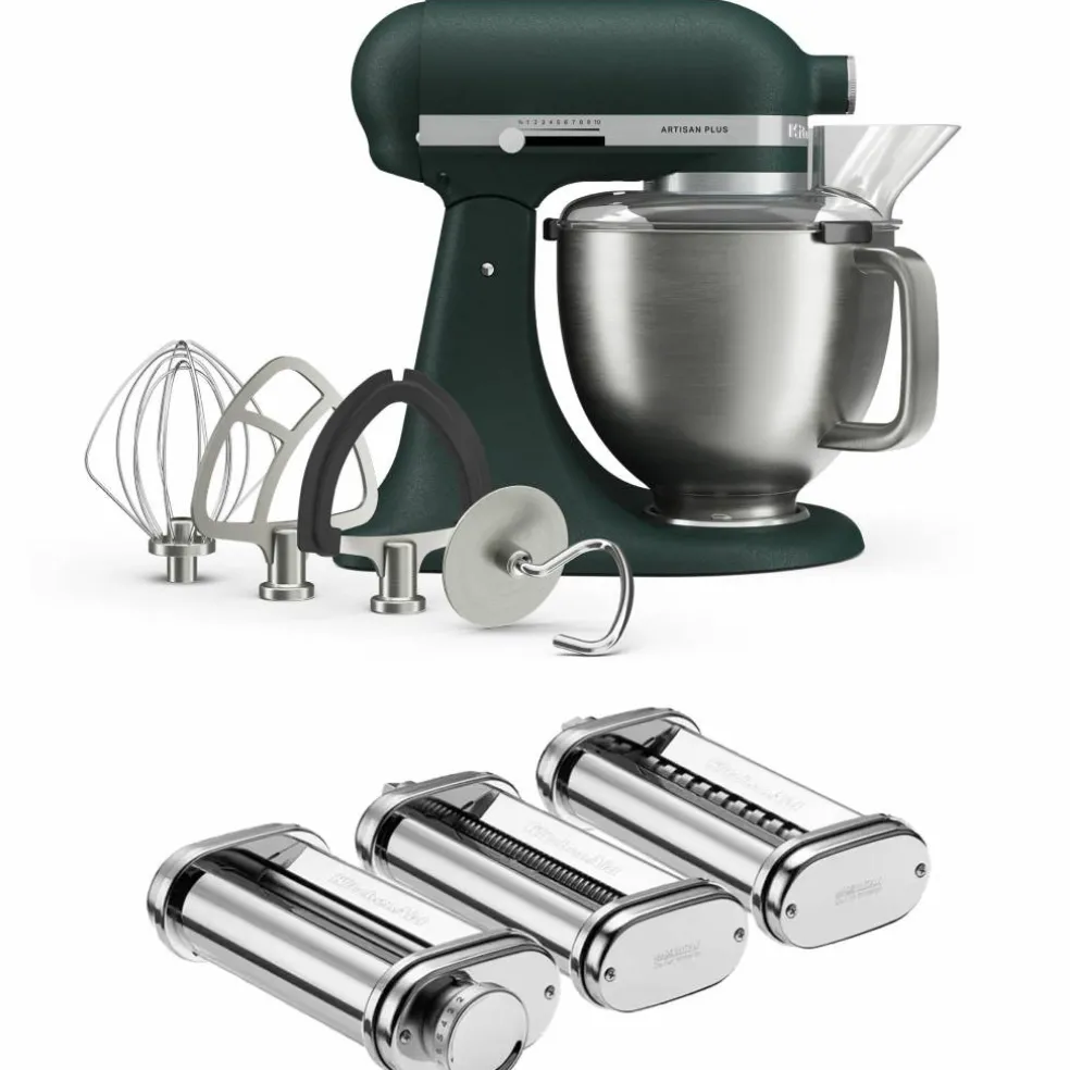 Artisan Plus kjøkkenmaskin med pastasett 4,7 liter, pebbled palm
