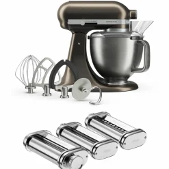 Artisan Plus kjøkkenmaskin med pastasett 4,7 liter, pebbled palm
