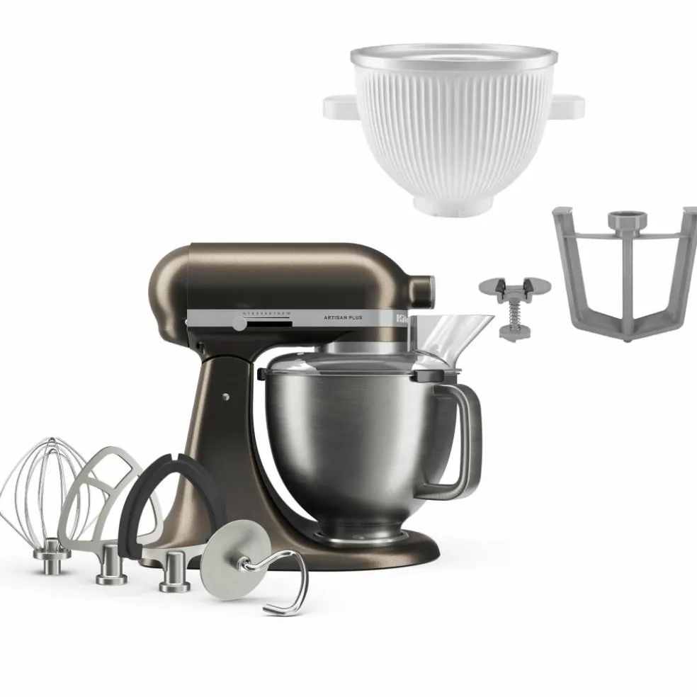 Artisan Plus kjøkkenmaskin med iskremtilbehør, cast iron black