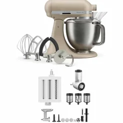 Artisan Plus kjøkkenmaskin med tilbehørspakke 4,7 liter, cast iron black