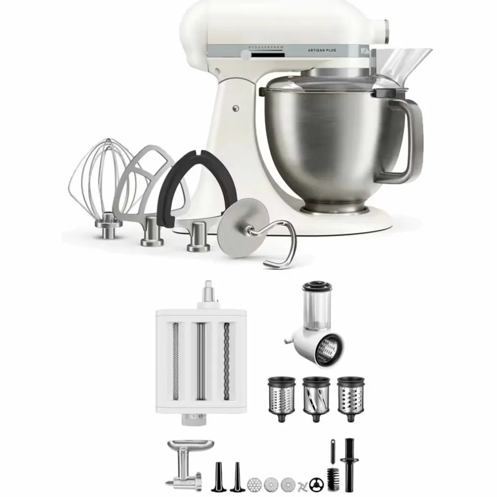 Artisan Plus kjøkkenmaskin med tilbehørspakke 4,7 liter, cast iron black