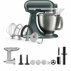 Artisan Plus kjøkkenmaskin med kjøttkvern 4,7 liter, cast iron black