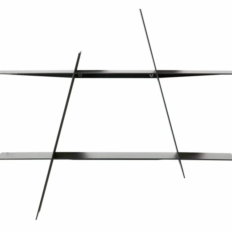 A-Shelf svart stål, large