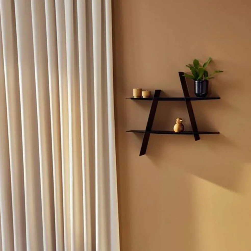 A-Shelf svart stål, large