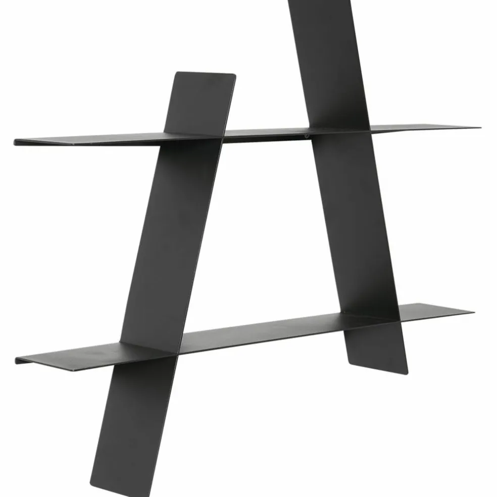 A-Shelf svart stål, large