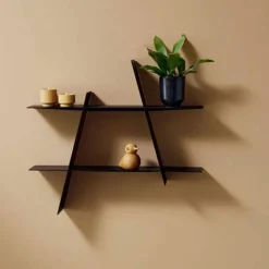 A-Shelf svart stål, large