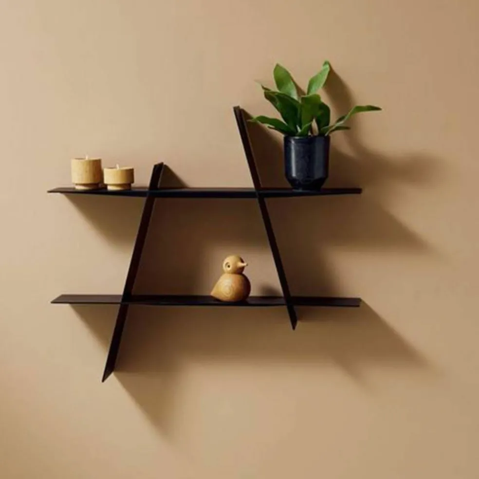 A-Shelf svart stål, large