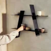 A-Shelf svart stål, medium