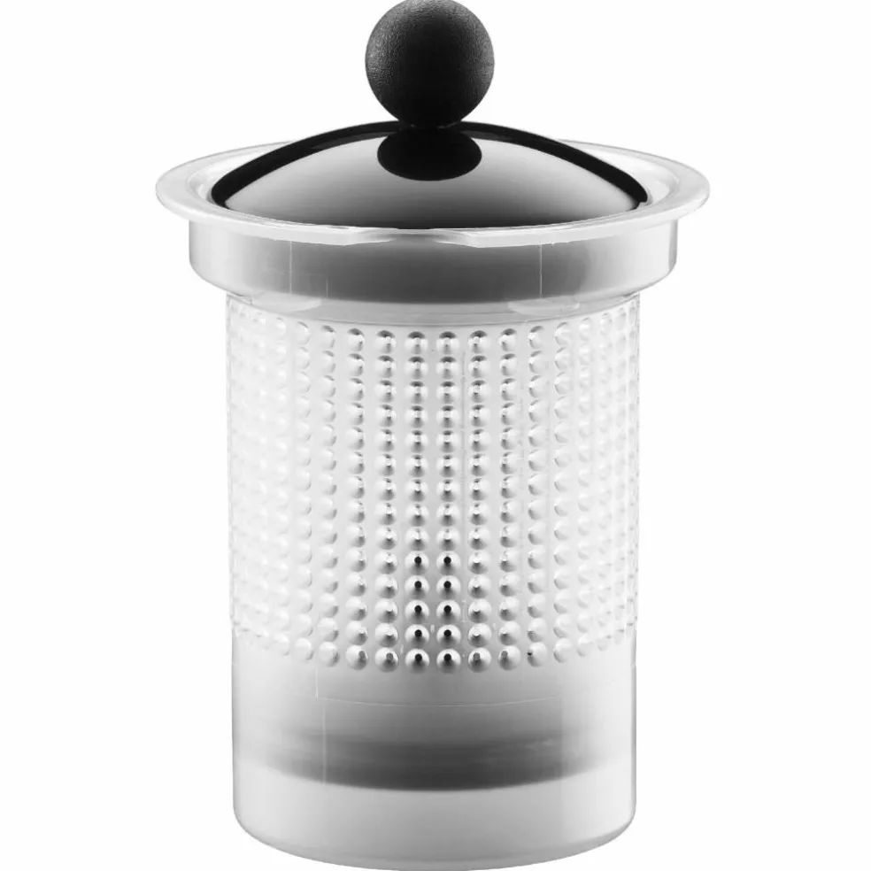 ASSAM tekanne med glasshåndtak, 1,5 l, sort og stål