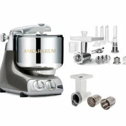 Assistent Kjøkkenmaskin, large tilbehørspakke, black chrome