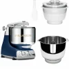 Assistent Original AKM 6230 kjøkkenmaskin med iskremtilbehør og ekstra vispeskål, royal blue