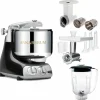 Assistent Original AKM 6230 kjøkkenmaskin med kjøttkvern, skjæretilbehør og blenderkanne, ocean blue