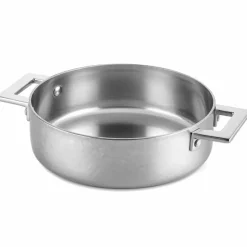 Attiva stekepanne med lokk og to håndtak 24 cm, rustfritt stål