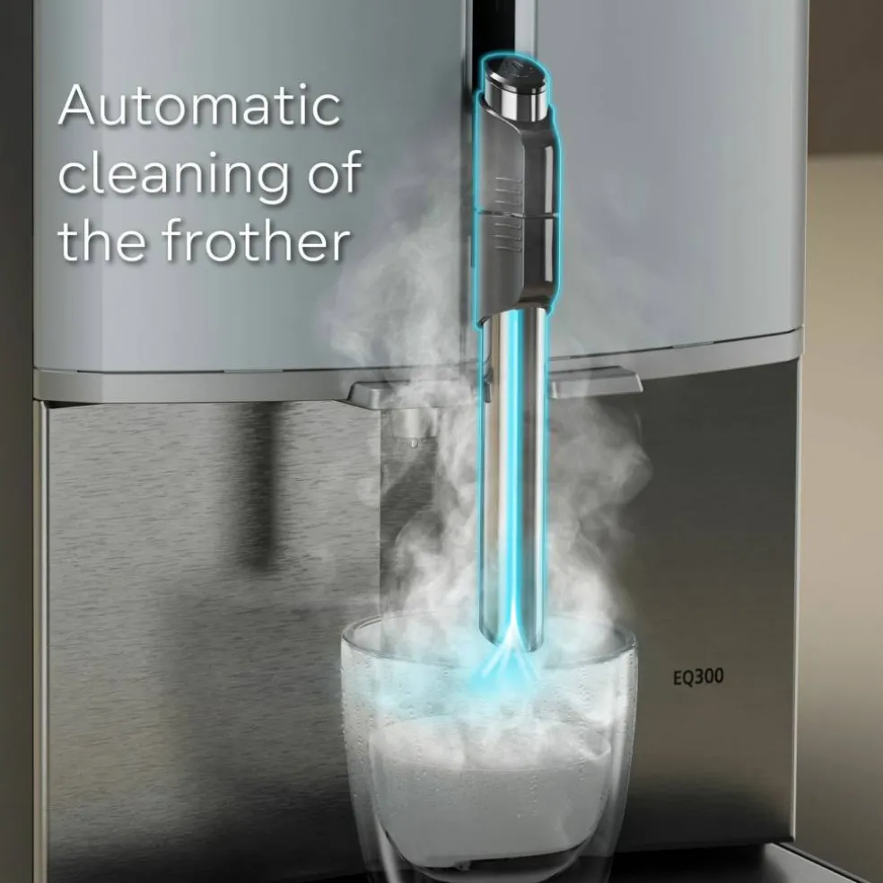 Automatisk kaffemaskin EQ300, rustfritt stål