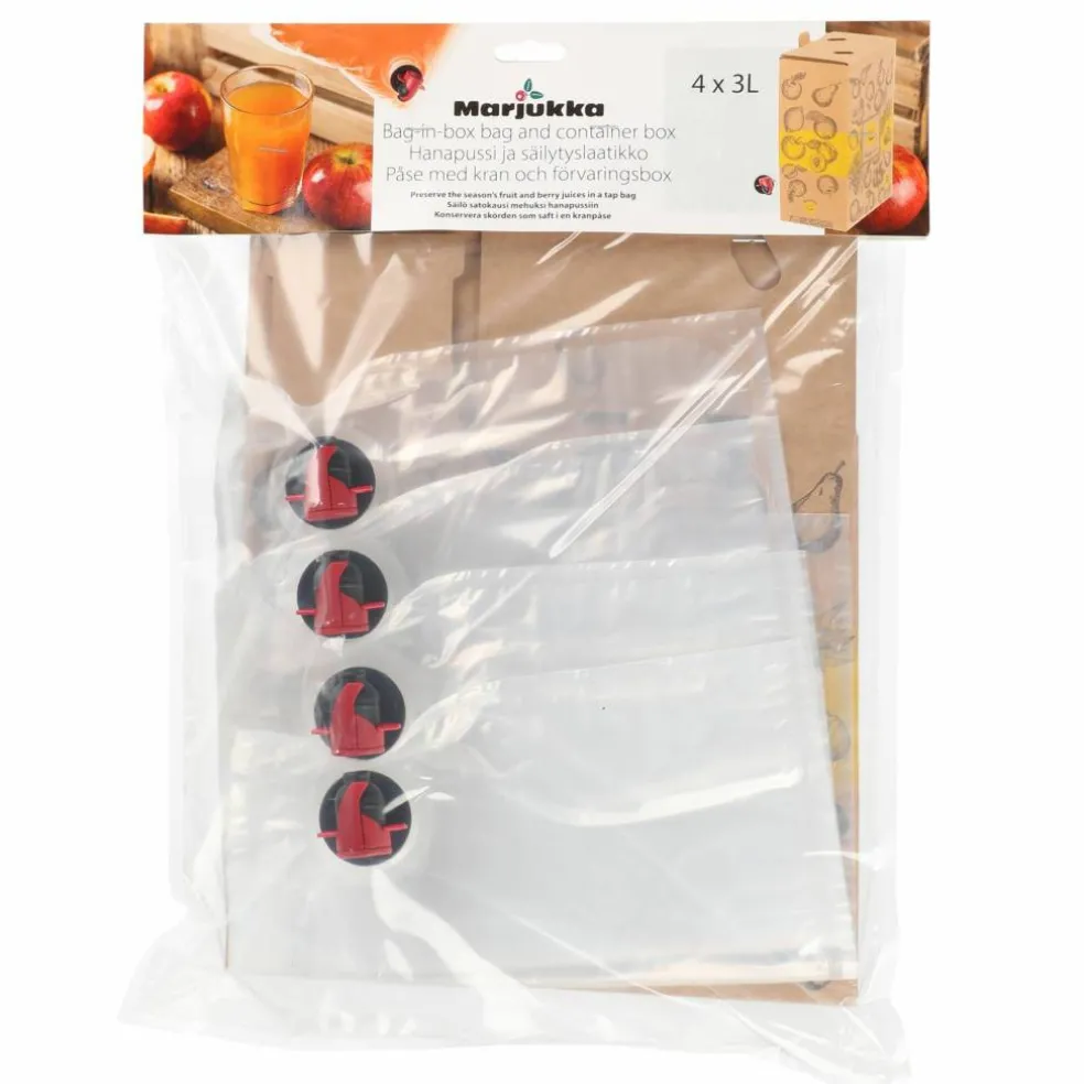 Bag In Box-pose med kran 3 liter 4-pakning