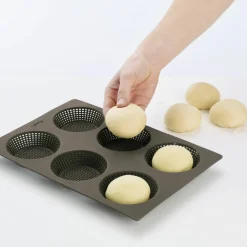 Bakeform Silikon perforert Rundstykker
