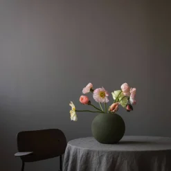 Ball vase, 10 cm, olive