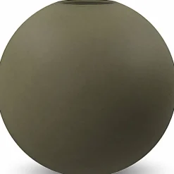 Ball vase, 20 cm, olive