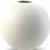 Ball vase, 10 cm, white