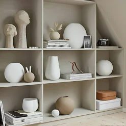 Ball vase, 10 cm, white