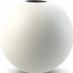 Ball vase, 20 cm, white