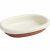 Barro oval tallerken small, benhvit