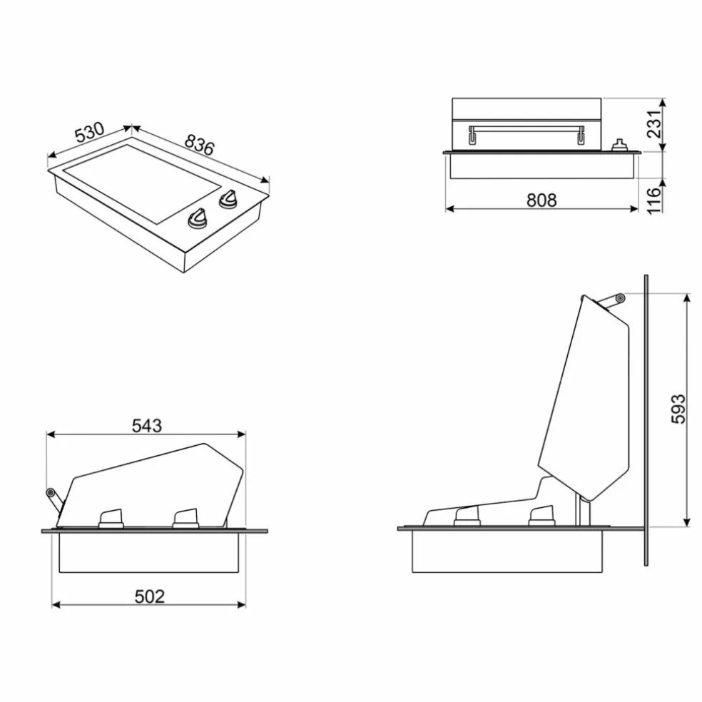 BBQE90X Elektrisk Grill, 90 cm, rustfritt stål