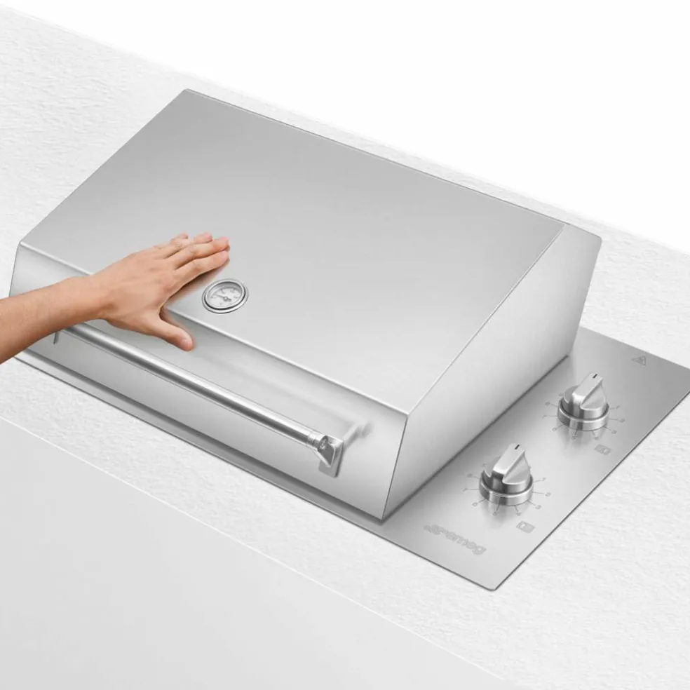 BBQE90X Elektrisk Grill, 90 cm, rustfritt stål
