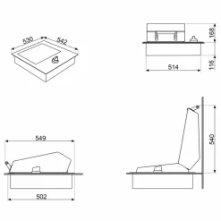 BBQE60X Elektrisk Grill 60 cm, rustfritt stål